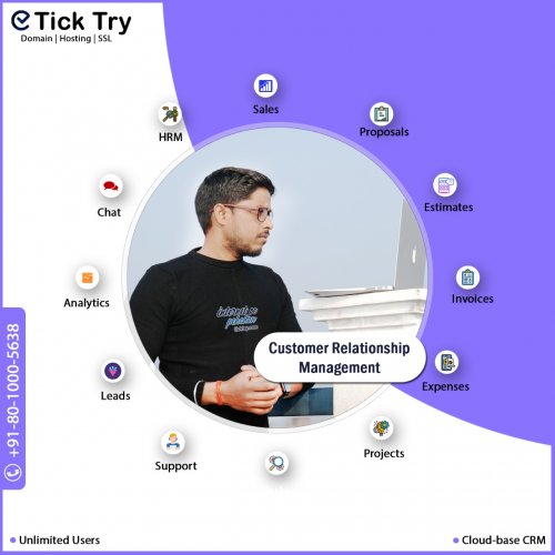 Customer Relationship management Cloudbase CRM by tick try